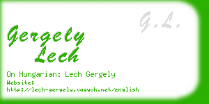 gergely lech business card